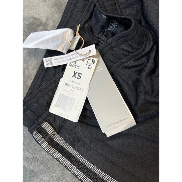 Women's Adidas Tiro 21 Black Track Pants Warm Up Soccer Training Pants NWT - Picture 3 of 11